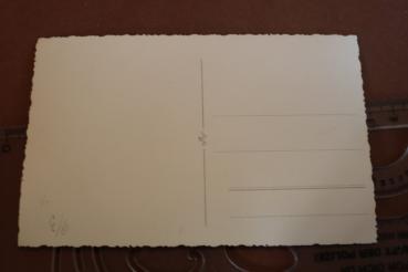 Preview: altes Foto - Portrait eines Herrn - 25 jähriges Jubiläum - Hakenkreuzfahnen - Portrait Adolf Hitler